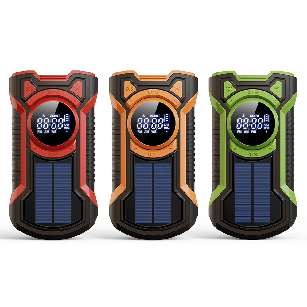 Emergency Radio Solar - Rádio de Emergência Solar com Manivela,