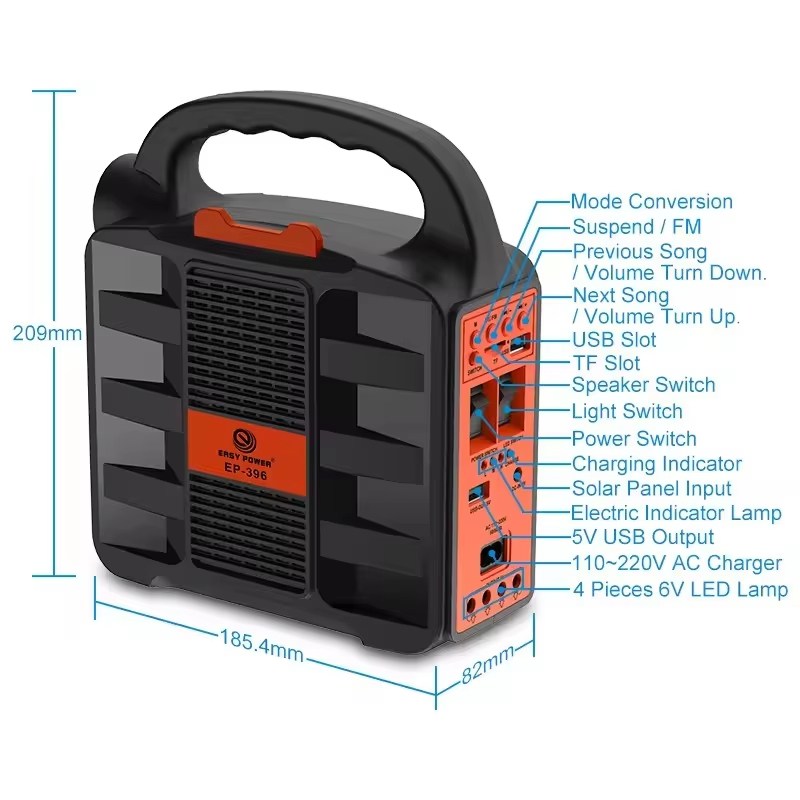 P-396, luz de energia solar LE - Emergency Radio Solar avaliação e preço