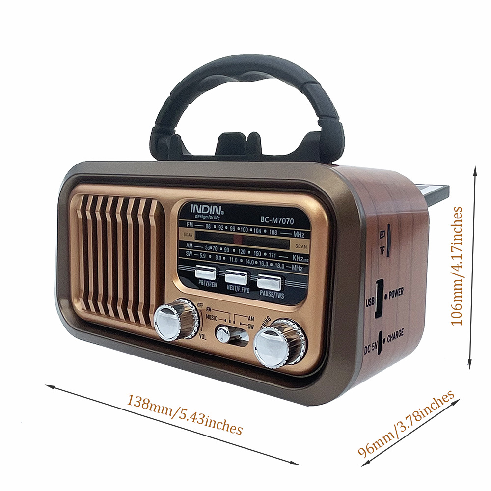 Rádio Portátil AM FM SW Vintag - Emergency Radio Solar avaliação e preço