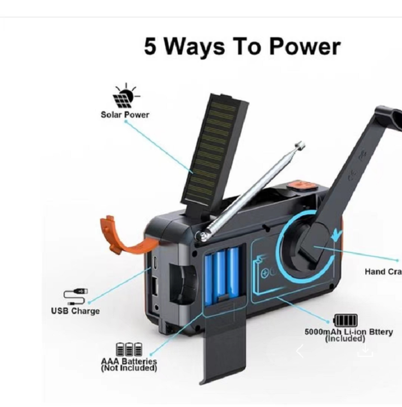 Rádio digital DAB/DAB +/FM com - Emergency Radio Solar avaliação e preço
