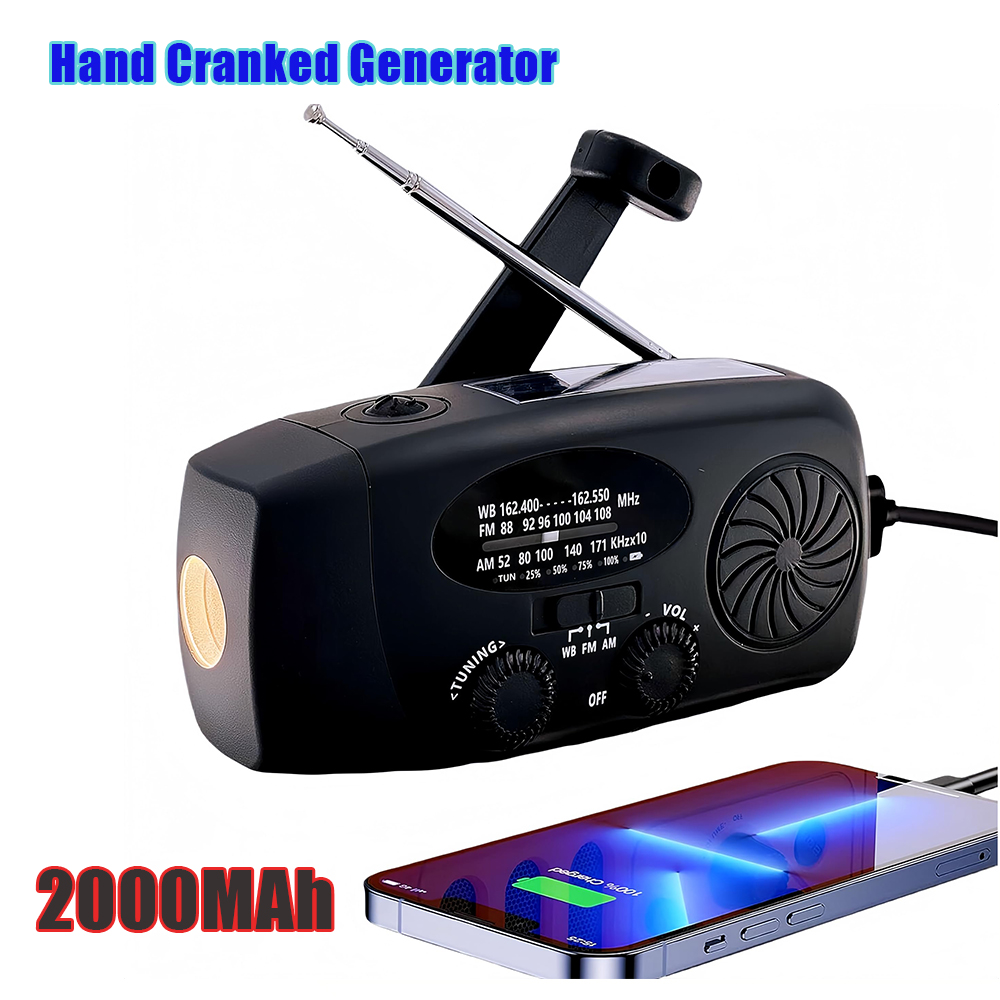 Multifuncional portátil manive - Emergency Radio Solar avaliação e preço